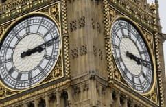 Big Ben clock in London representing our UK location.