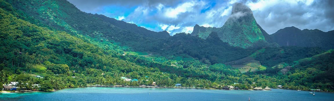 South Pacific Island shoreline