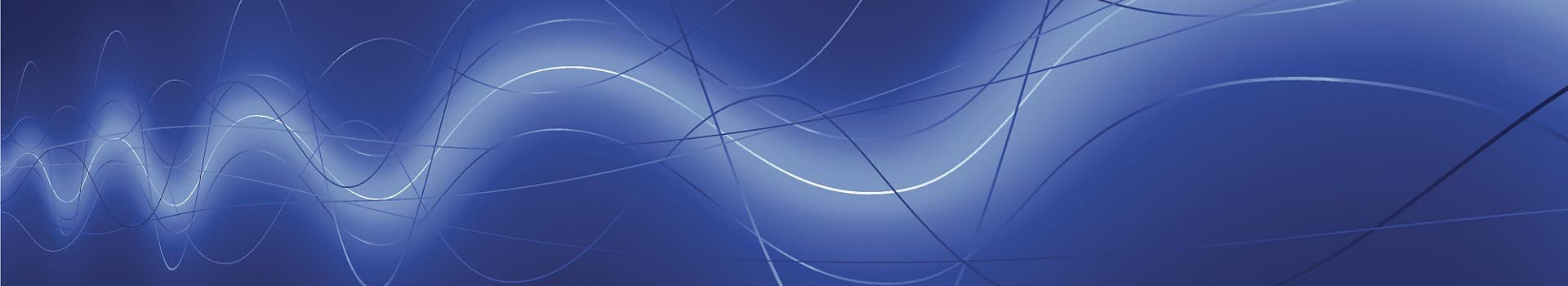 Abstract blue background with white wavy lines on a gradient dark to light blue field symbolising spectrum.